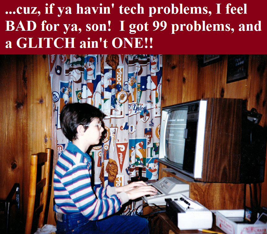retro 1980s computer nerd legacy meets gangsta rap
